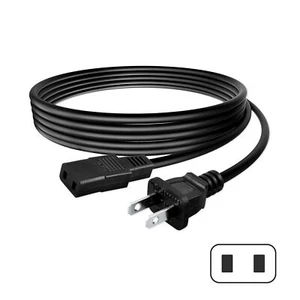 8ft AC Power Cord Cable For Yamaha Model KX88 KX76 CP25 CP35 Keyboard 2-Prong - Picture 1 of 5