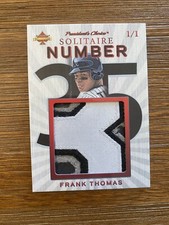 2021 President's Choice Solitaire 2.0 - 1/1 - Frank Thomas Game Used Number