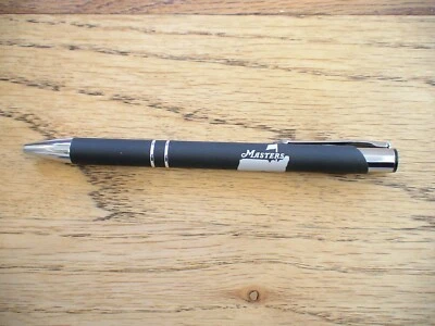MASTERS GOLF AUGUSTA NATIONAL LASER ENGRAVED BLACK INK PEN TIGER WOODS NEW PGA - Image 1 of 2
