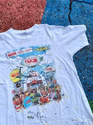 Vintage 90s The Wiz Tech Electronics Entertainment Store Graphic Shirt USA XL - Image 1 of 4