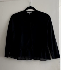 PRETTY COAST BLACK CARDIGAN/TOP SIZE S - Picture 1 of 10