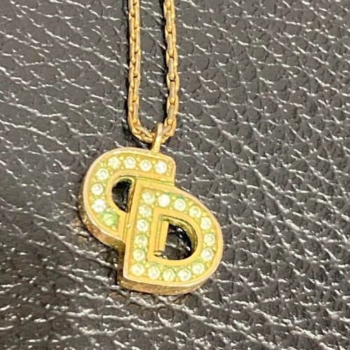 Collana donna Christian Dior con strass logo CD