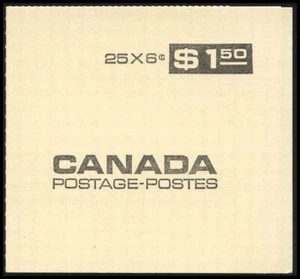 Canada Stamp Booklet - #BK61 DEX (1970) 25 x 6¢ - Bild 1 von 1