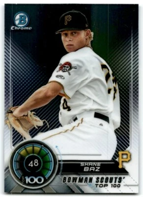 2018 BOWMAN SCOUTS' TOP 100 SHANE BAZ PITTSBURGH PIRATES #BTP-48 - Image 1 of 2