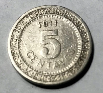 Moneda de 5 centavos de México 1911 en muy buen estado Foto 1 de 2