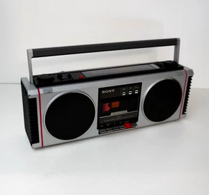 Sony CFS-450 Super Woofer Boombox Am/Fm Cassette Player Recorder with Power Cord - Picture 1 of 18