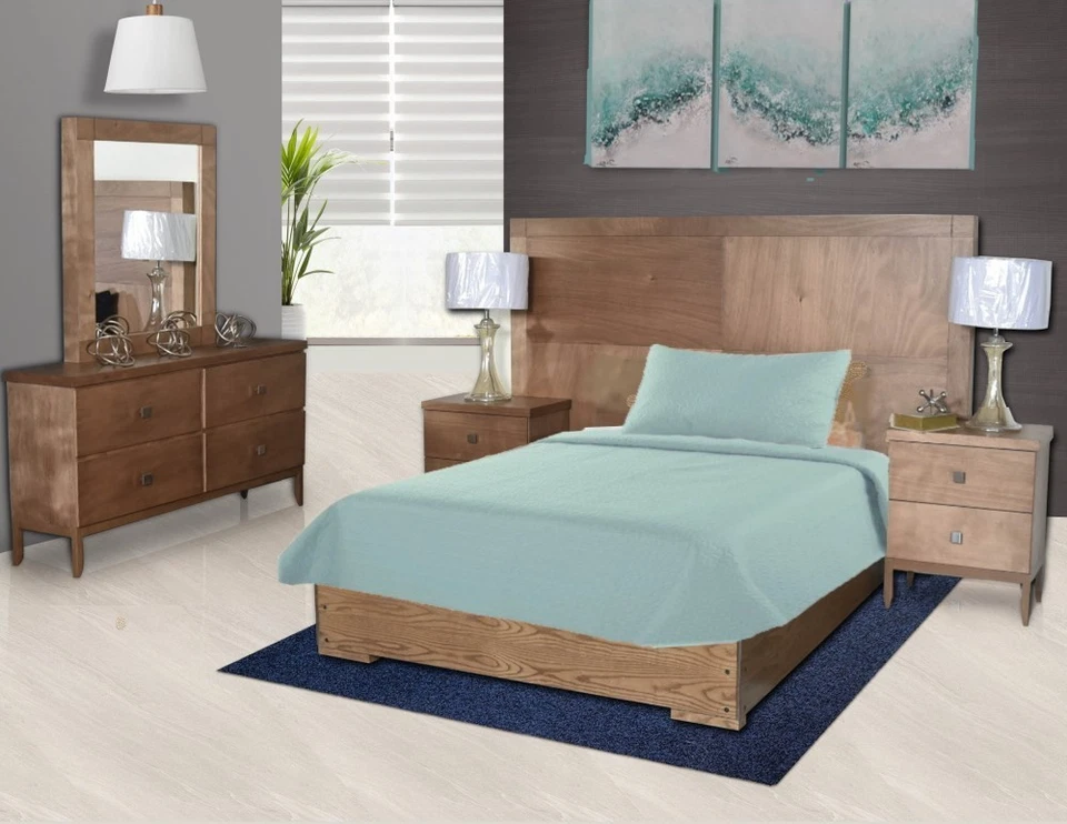 JUEGO DE FUNDAS DE ALMOHADA COLCHA EDREDÓN CIERRE SÓLIDO MODERN NENA Foto 1 de 1