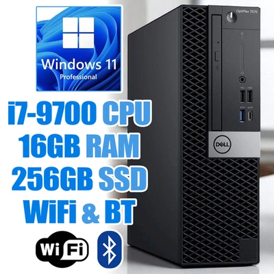 Dell OptiPlex 7070 SFF Windows 11 PC┃i7-9700┃16GB RAM┃256GB NVMe SSD┃WiFi&BT - Image 1 of 4