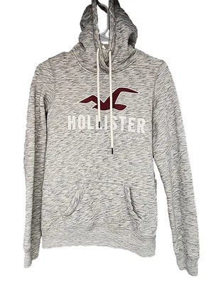 Sudadera con Capucha Hollister para Mujer XS Gris Pullover con Bolsillo - ¡Suave y Cálida! Foto 1 de 4