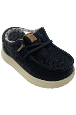 Mocasín clásico negro Hey Dude para niños pequeños Paul Foto 1 de 3