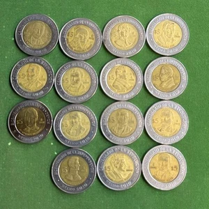 2008-2010 Mexico $5 Bimetallic Conm Indep & Revolution 15 coins used - Picture 1 of 1