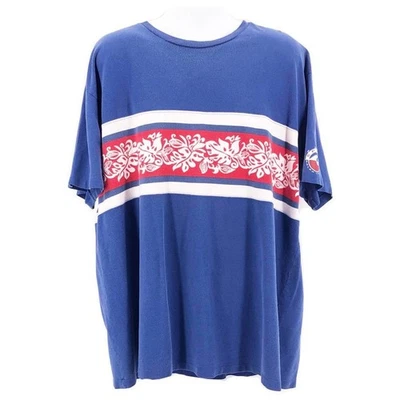 90-е Polo Sport тропический груди полоски рубашка 1990-х винтажный XXL - Изображение 1 из 4