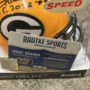 jerry kramer signed mini helmet COA - Picture 1 of 4