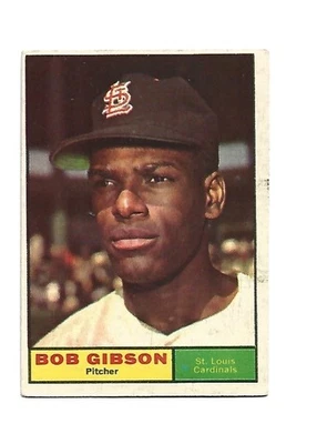 Tarjeta de béisbol 1961 Topps Bob Gibson #211 Foto 1 de 2
