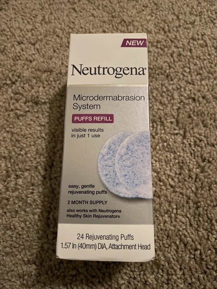 💧 Neutrogena Microdermabrasion System REFILL - 24 PUFFS - BRAND NEW - RARE! - Image 1 of 1