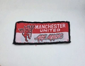 MANCHESTER UNITED VINTAGE SEW ON PATCH BADGE RARE - Picture 1 of 2