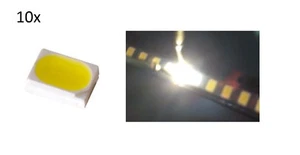 10 LED SMD 3020 LUCE BIANCA Alta luminosità 6500K 0,2W diodi bianchi PLCC white - Picture 1 of 1