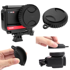 Silicone Lens Cap Protective Cover Case Hood For Insta 360 One R Wide-Angle Lens - Picture 1 of 8