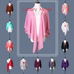 U-Form Stola Schal Tuch Tücher Poncho Hochzeit Freizeit Party chiffon Lafairy - Bild 1 von 49