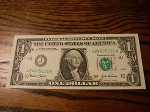 Series 2003 ~ $1 Federal Reserve Notes from Kansas City (J district) ~ Rare UNC - Picture 1 of 7