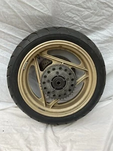 DUCATI 750 PASO SPORT DESMO SS REAR WHEEL RIM W/ TYRE, SPROCKET & BRAKE DISC OEM - Picture 1 of 10