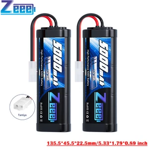 2X Zeee 7,2V Nimh Akku Batterie 5000mAh mit Tamiya Stecker Wiederaufladbar Akku - Bild 1 von 9
