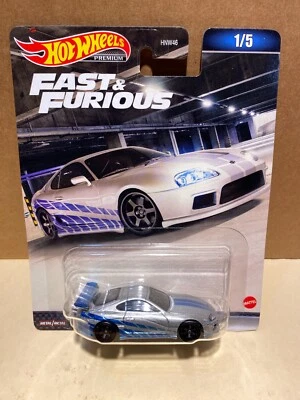 1/64 HOT WHEELS REAL RIDERS FAST & FURIOUS 1/5 TOYOTA SUPRA PLATEADO Y AZUL Foto 1 de 2
