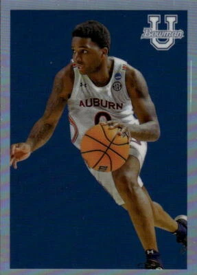 2022-23 Bowman University Chrome KD Johnson #09B-24 2009 Bowman Auburn Tigers 9I - Image 1 of 2
