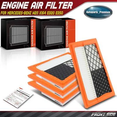 4Pcs Engine Air Filter for Mercedes-Benz W211 X164 E320 E350 GL320 GL350 ML320 - Image 1 of 4