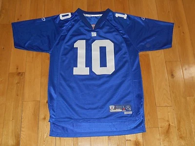 Спортивная футболка Reebok On Field ELI MANNING синяя молодежная команда НФЛ легкая - Изображение 1 из 4