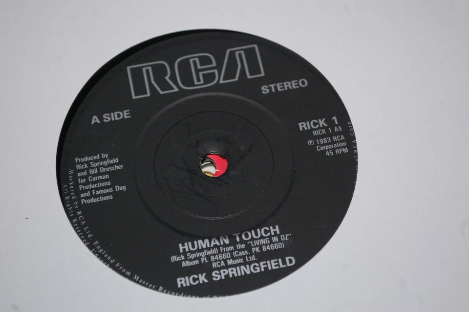 Rick Springfield - Human Touch 7" Single 1983 - Image 1 of 1