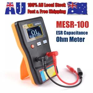 MESR-100 ESR Capacitance Ohm Meter Capacitance Resistance Tester with Clips AU - Picture 1 of 12