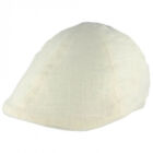 Summer Linen Flat Lightweight cap classic English 6 Panel Hat