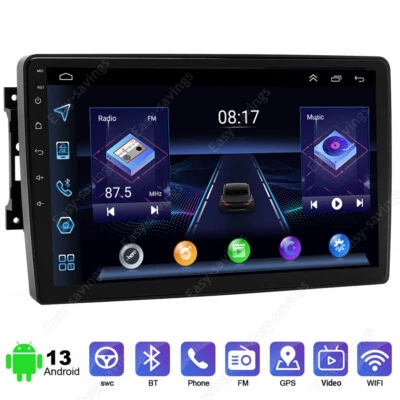 Radio estéreo para automóvil GPS WiFi para GMC Yukon Chevy Silverado doble DIN Android 13 9" Foto 1 de 4