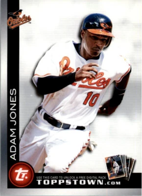 Adam Jones 2010 Topps Town #TTT20 Baltimore Orioles MLB Baseball Insert Card - Image 1 of 2