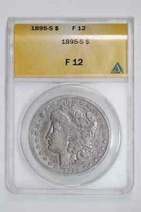 1895-S MORGAN DOLLAR ANACS F12 - Picture 1 of 2