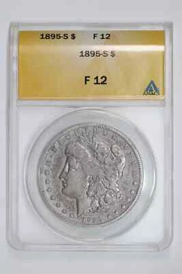1895-S MORGAN DOLLAR ANACS F12 - Image 1 of 2