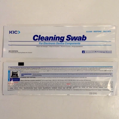 Hisopos de limpieza de espuma electrónicos Canon S6T50 KICTeam 6" caja pre-saturada de 50 Foto 1 de 4