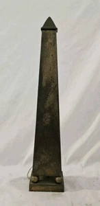 Vintage 1970's Brass Obelisk - Picture 1 of 9