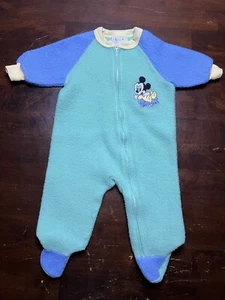 Vintage Baby Mickey Collection Newborn Footie Pajamas Fleece - Picture 1 of 9