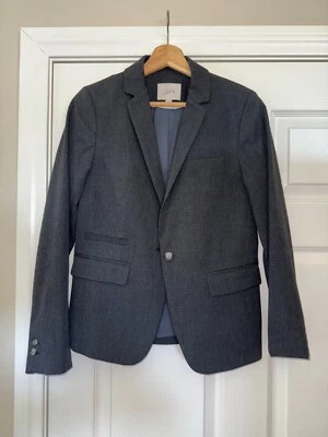 Chaqueta Blazer Mujer Loft Abrigo Deportivo Gris Carbón Talla 0 Excelente Estado Foto 1 de 4