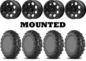 Kit 4 EFX MotoForce Tires 26x8-14/26x10-14 on MSA M44 Cannon Beadlock Black CAN - Picture 1 of 5