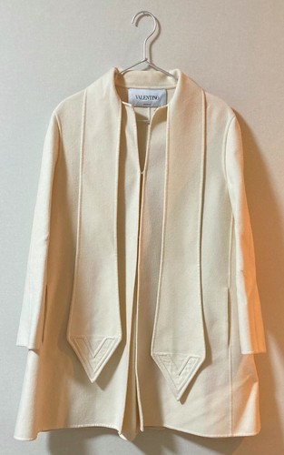 Cappotto lana vergine Valentino negoziabile "COME NUOVO" taglia 36 Autentico dal Giappone