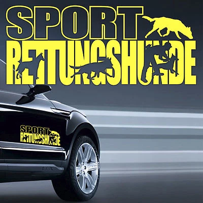 Auto Aufkleber SPORT RETTUNGSHUNDE HUNDESPORT Hunde SIVIWONDER Gebrauchshund - Bild 1 von 2