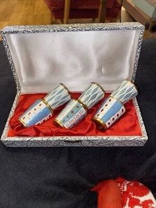 Russian Vodka Shot Glasses Set 3x25 ml And 3 X 40ml and original case - Picture 1 of 5