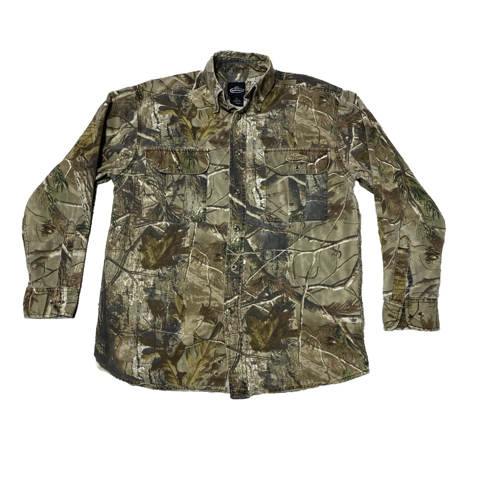 Team Realtree Camo Hunting Button Down Shirt Men's Size M - Image 1 of 4