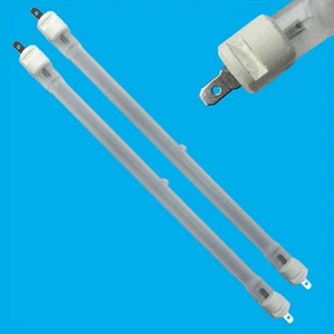 2x 400W Halogen Heater Bar Replacement Tube 208mm Element Bulb Spade Connector - Picture 1 of 3