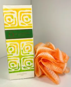 New Sealed O DE LANCOME Bath & Shower Gel Made in France + Bath Pouf **RARE! - Picture 1 of 3
