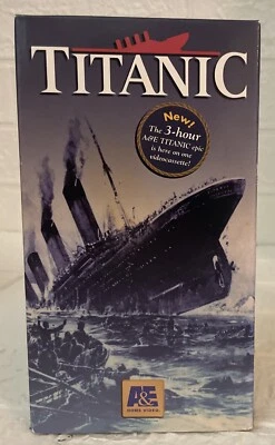 Titanic (VHS 1994) Documentary 190 mins -A&E Home Video -VGC - FSH! - Image 1 of 4