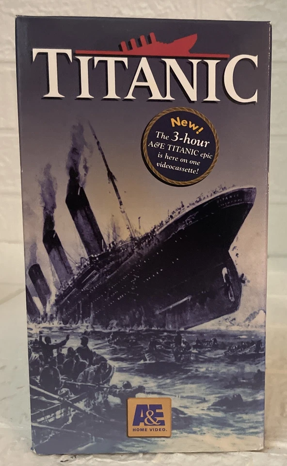 Titanic (VHS 1994) Documentary 190 mins -A&E Home Video -VGC - FSH! - Image 1 of 4
